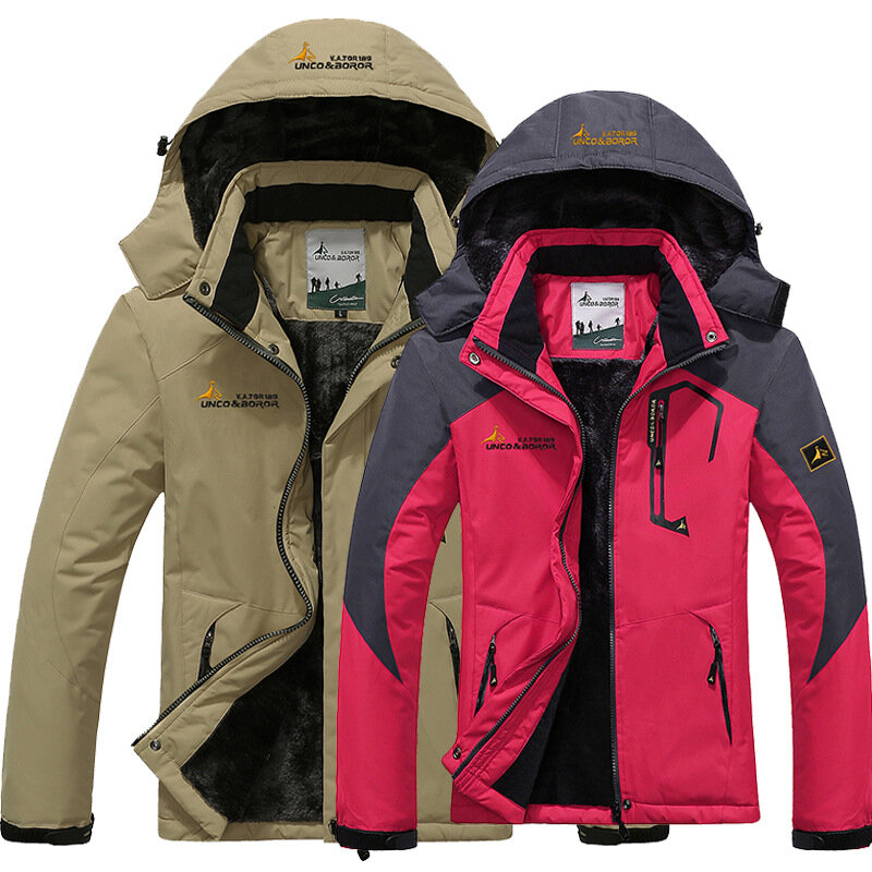 Men Jacket Parka Men Outdoor Mountaineering Waterproof Windproof Thickening Winter Jacket Men Jacket Plus Size Men Thermal Parka