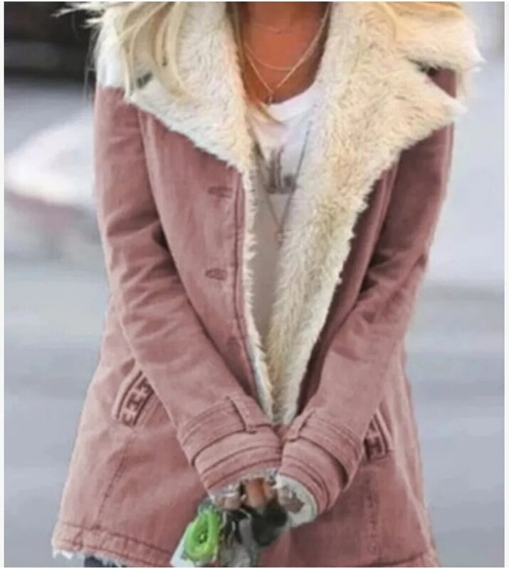 ผู้หญิงฤดูหนาว Faux Fur Jacket Coat 2022หนา Warm Lady Hooded เสื้อโค้ทขนาดใหญ่ลำลอง5XL หญิง Lapel แจ็คเก็ต