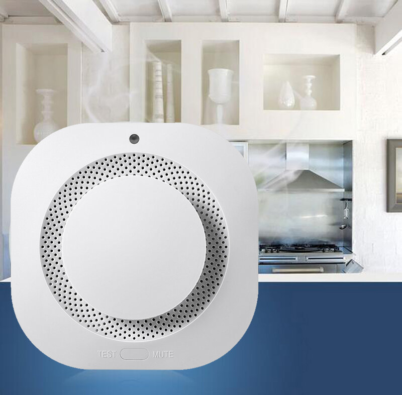 Wireless 433MHZ Smoke Detetor Alarm Sensor For Home Alarm System  Fire Alarm Home Security System Smoke Fire Protect