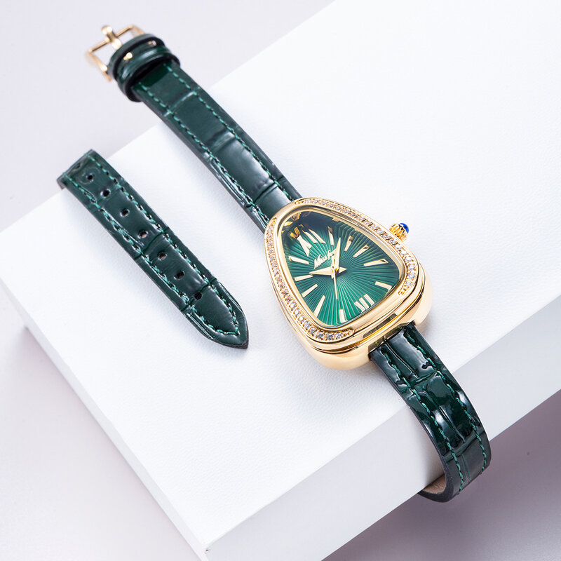 MISSFOX แฟชั่นนาฬิกาสำหรับผู้หญิงยาวนาฬิกาสุภาพสตรีแฟชั่นผู้หญิงนาฬิกาควอตซ์นาฬิกาข้อมือหนั...