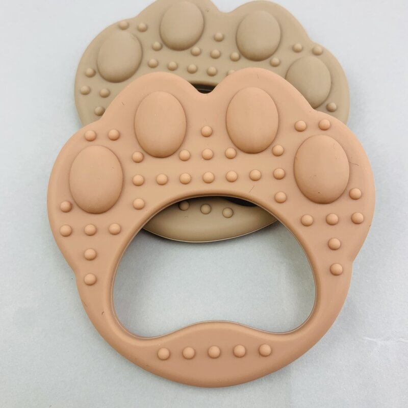 1 Buah Mainan Gigi Bayi Silikon BPA Gratis Kartun Beruang Hadiah Gigi Bayi Aksesori Kunyah Yang Baru Lahir
