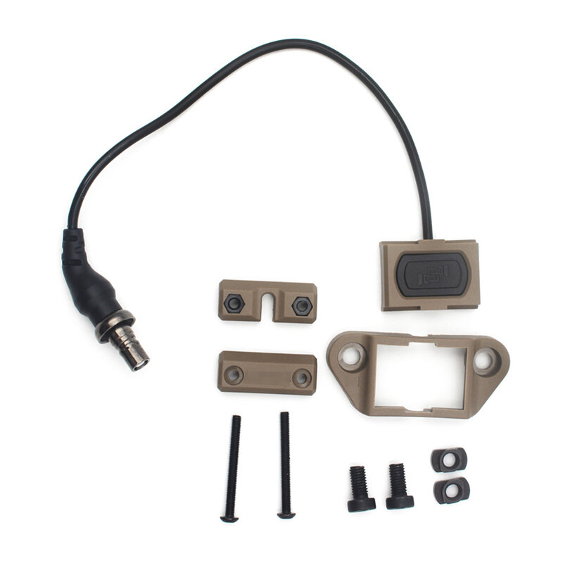 Milsim Taktische ModButton Lite Remote Schalter Keymod Fit 20mm Schiene Für Surefire/DBAL/PEQ Mit Picatinny Und MLOK Adapter