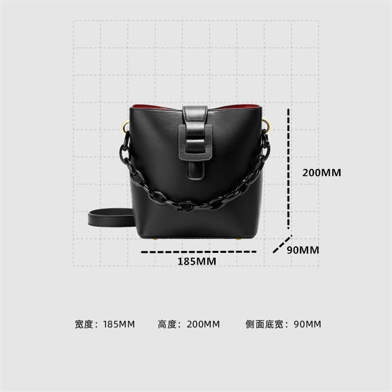 2022 New Luxury Designer Bucket Bags Women Leather Chain Crossbody Bags For Women Handbags Shoulder Bags Messenger Female Clutch