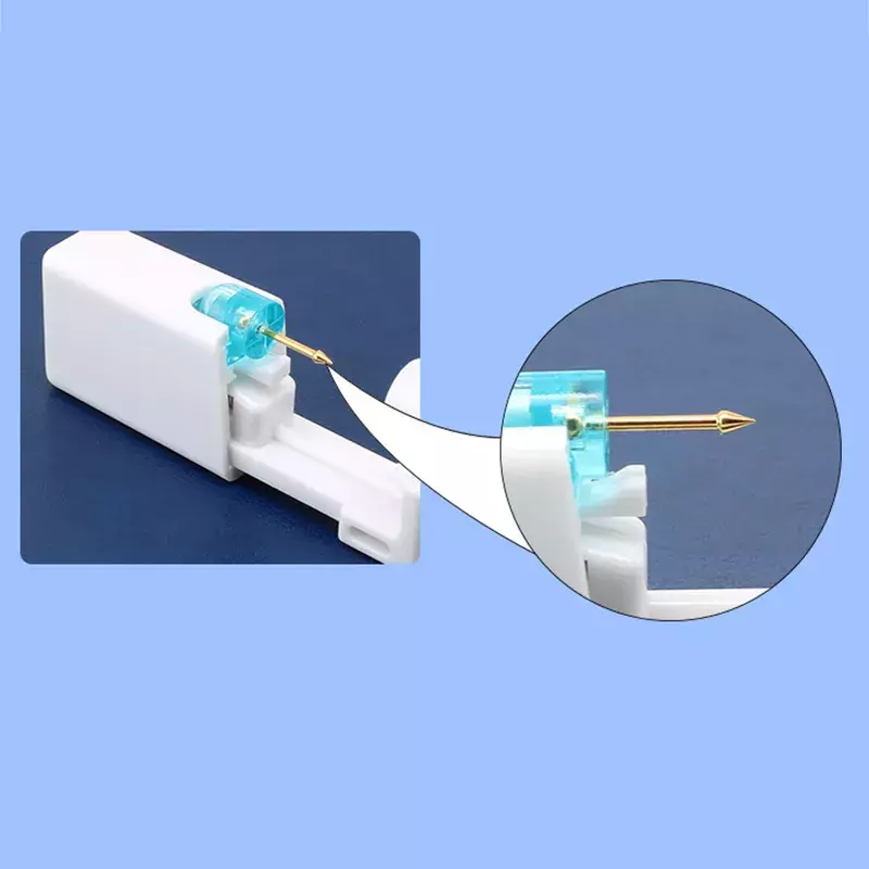 Jednorazowe bezpieczne sterylne urządzenie do przekłuwania klejnot nos szpilki Piercing Gun Piercer narzędzie zestaw maszyn kolczyk Stud biżuteria do ciała
