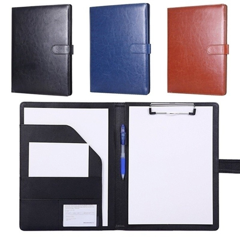 Leather Contract Multifunctional A4 Conference Business Stationery File Folders