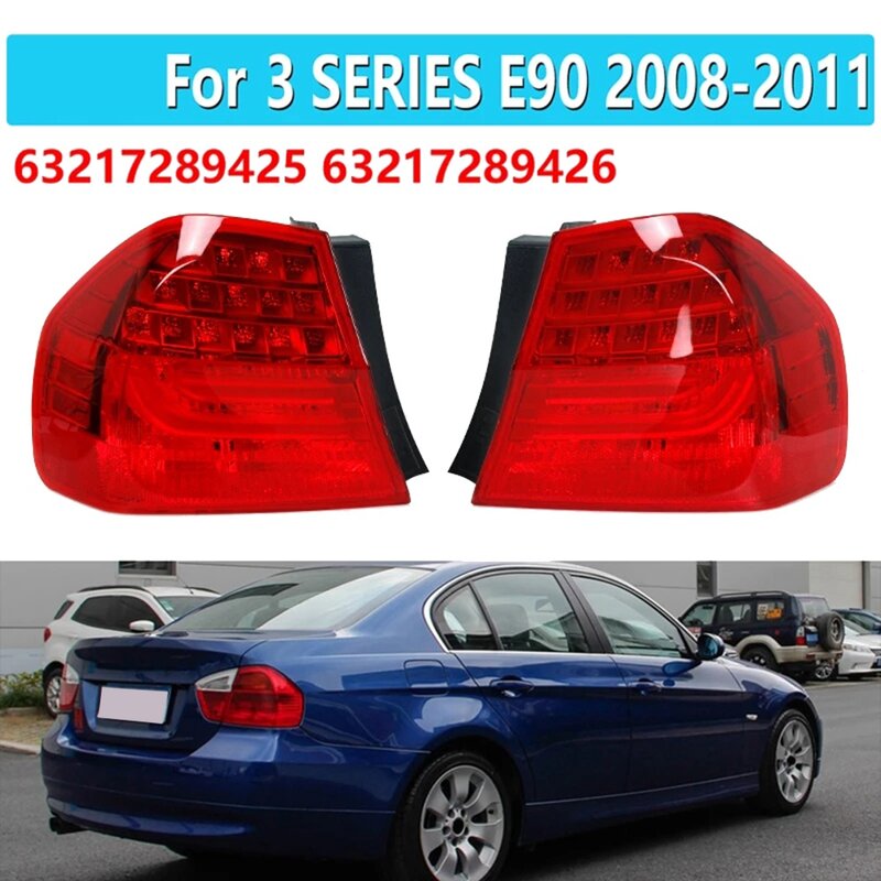 سيارة الذيل ضوء لمبة خلفية الفرامل مصابيح لسيارة BMW E90 3 سلسلة 2008 2009 2010 2011 63217289425 اليسار