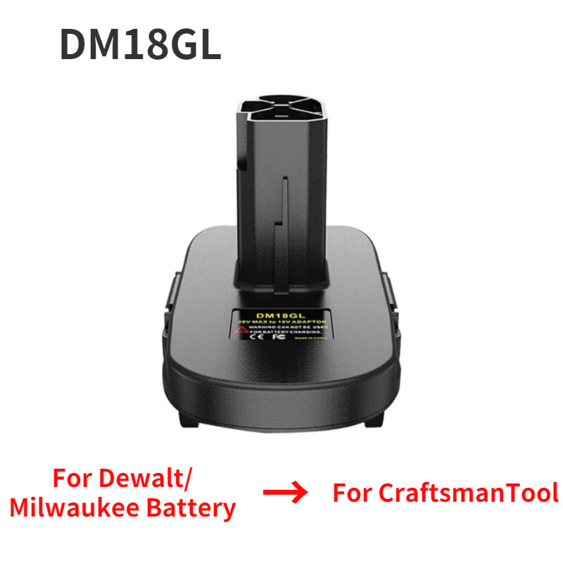 전동 공구 어댑터 DM18M 등 Dewalt 18V 리튬 이온 배터리 용 컨버터, Makita Milwaukee Bosch ryobi용