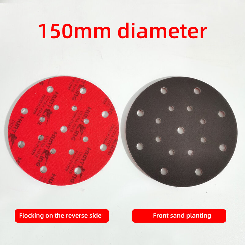 Atpro red150mm 6-inch esponja lixa carro pintura beleza polimento é usado especialmente para moagem 400-2000 grit abrasivos