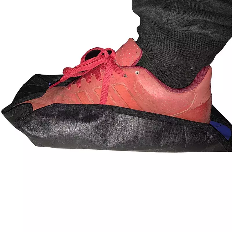 2 개/짝 새로운 양말 재사용 가능한 구두 커버 단계 핸드 프리 양말 커버 튼튼한 휴대용 자동 신발 커버