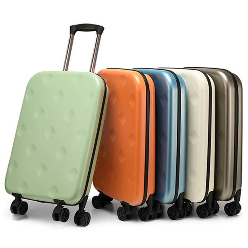 Bagagem mala de viagem carry on rolando bagagem embarque cabine 20 24 28 Polegada grande tamanho 5 cores malas dobráveis