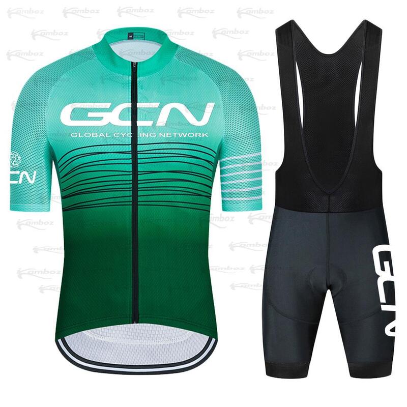 GCN 2022 Summer Cycling Jersey Raphaing Team Cycling Clothing Suits Bicycle Clothes Bib Shorts Sets Bike Ropa Ciclismo Triathlon