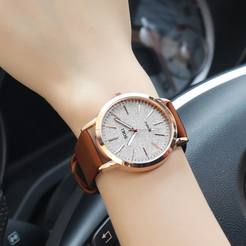 Senhoras moda relógio novo simples casual feminino analógico relógio de pulso pulseira presente montre femme (sem caixa)