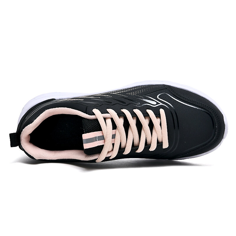 Running Shoes Lightweight Sneakers Breathable Pu Shoes Sport Shoes Outdoor Brand Training Lace-up Shoes Fitness Women Shoes 1928