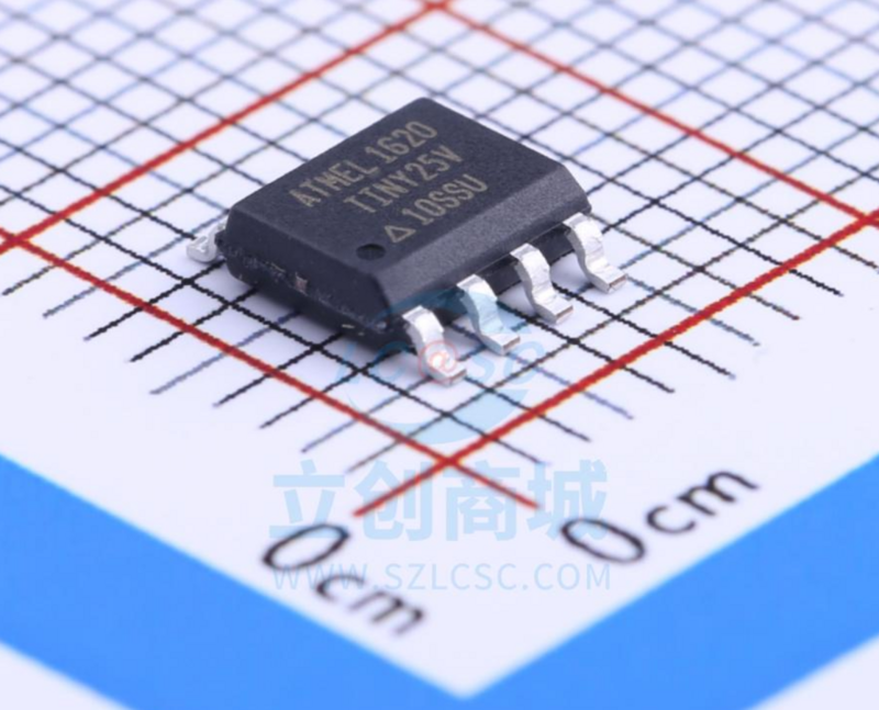 Puce de microcontrôleur IC authentique, emballage 100% Original, nouveau, ATTINY25V-10SSU, SOIC-8