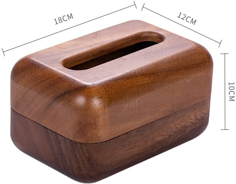 Tissue Holder Walnut tissue box light luxury wooden living room coffee table desktop pumping box,creative solid storage box
