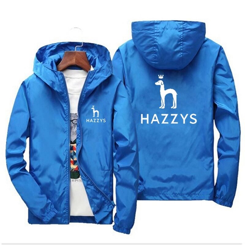 2022 New HAZZYS Jacket 남성용 스포츠 용 재킷 10 색 봄/여름 패션 지퍼가 달린 얇은 재킷 남성 캐주얼 후드 자켓 남성용 7X