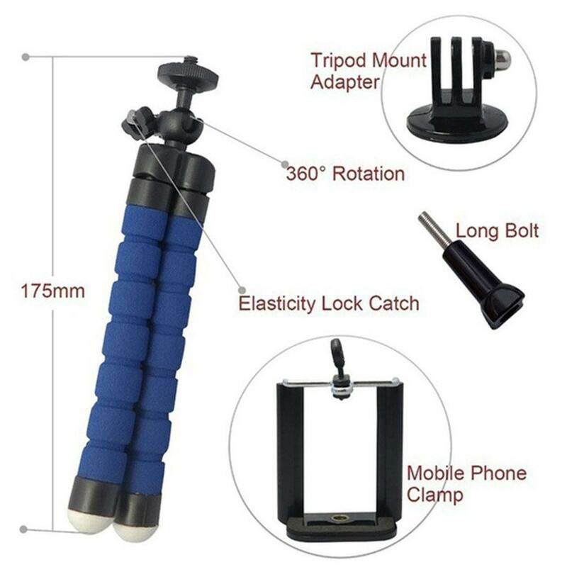 Stable Bracket for Handheld Camera 3 Legs Base ABS Phones Stand Mini Portable Support Flexible Sponge Tripod Cell Phone Holder