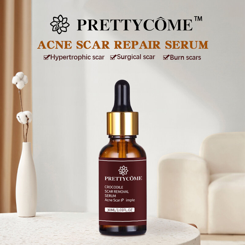 PRETTYCOME Face Serum Retinol Acne Scar Removal Scar Deep Repair Whiten Moisturizing Anti-Aging Hrink Pore Care Essence 30/50ml