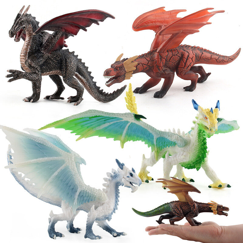 Symulacja jurajskie figurki dinozaurów zabawki dinozaur Park Carnotaurus pterozaur tyranozaur kolekcja modeli zabawki dla dzieci prezent