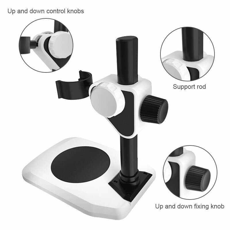 Tempat mikroskop portabel, dengan dasar berdiri mikroskop Wifi USB dapat disesuaikan