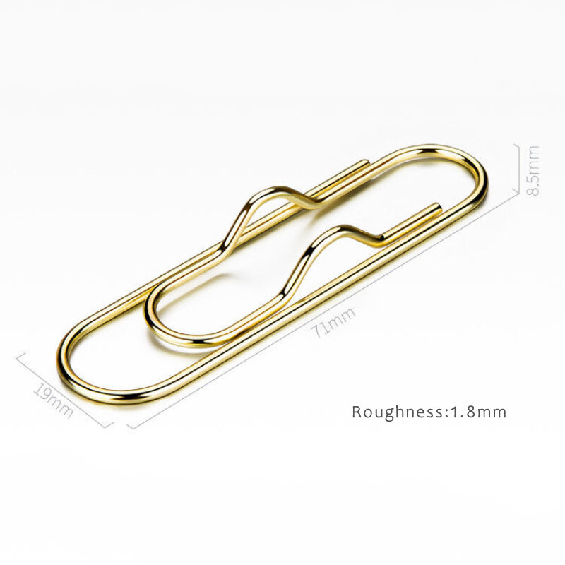 6 PCS Brass Clippen Pencil Clip,Paperclip with Pen Holder,For Books Travel Notebooks,Metal Clip Holder Office Accessories
