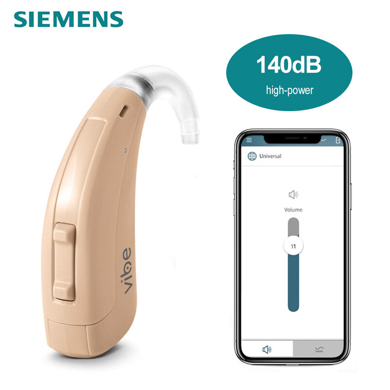 Siemens-audífonos de alta potencia para ancianos, audífonos de 8 canales, Chips originales importados, 130dB, 140dB, BTE