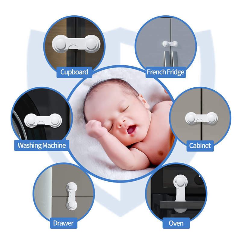 zabezpieczenia przed dziecmi Baby Proofing zamki szafek dla niemowląt System kuchenny z 3M mocna taśma klejąca Baby Proofing zamki szafek do szafek