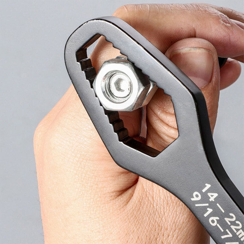 Универсальный ключ Torx, самозатягивающийся гаечный ключ с двумя торцевыми головками, 8-22 мм