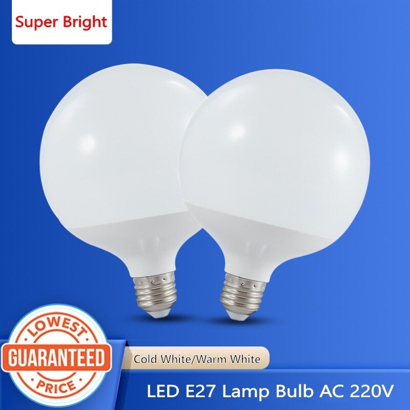 Светодиодные лампы E27 G70 G80 G95 G120, Энергосберегающие Led лампы без мерцания, SMD2835, 10 Вт 20 Вт 30 Вт, 220 В переменного тока, 10 шт.