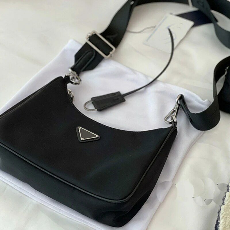 Высококачественная роскошная дизайнерская сумка три в одном, роскошная дизайнерская женская сумка, водонепроницаемая нейлоновая тканевая...