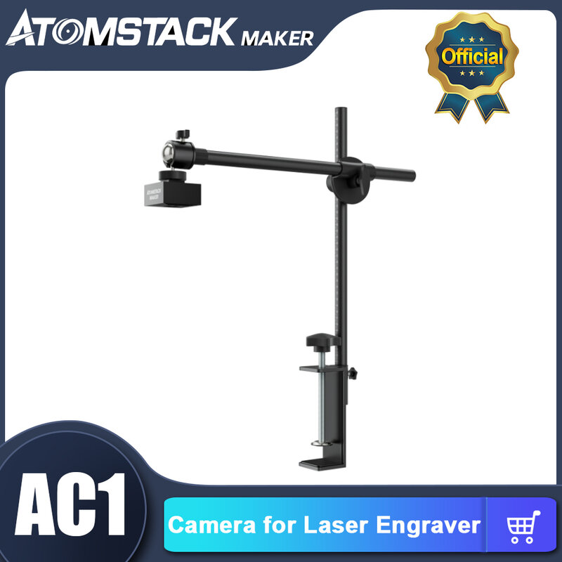 Atomstack-레이저 조각기용 메이커 AC1 라이트번 카메라, 정확한 위치 조정, HD 산업용 카메라 슈트, 대부분의 기계용
