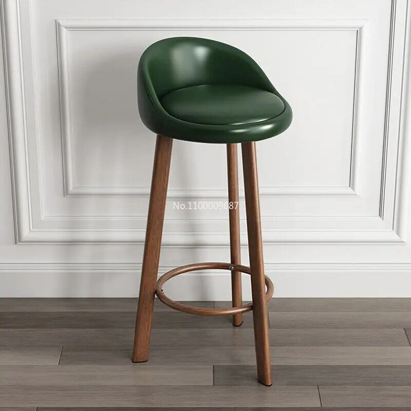 Simple Casual High Stools European Style ABS Bar Chair Bar Stool Kitchen Backrest Chairs Dining Chairs Home Furniture