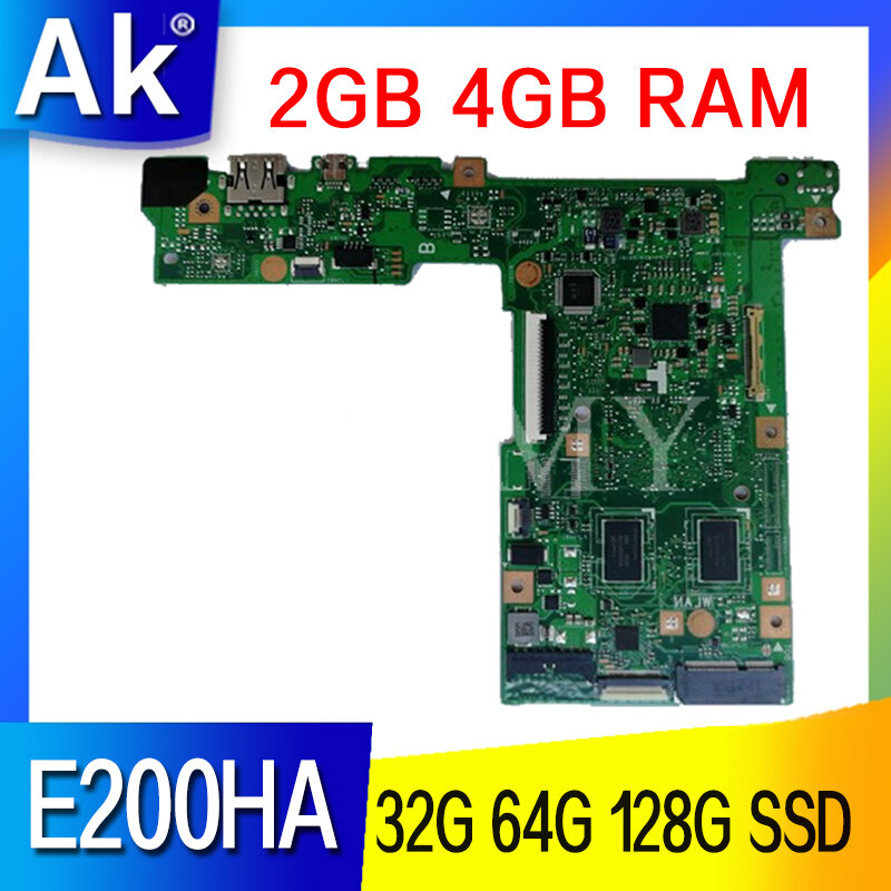 Placa base E200HA para ordenador portátil, 2GB, 4GB de RAM, 32 GB, 64 GB, 128 GB, SSD, E200HA, Asus E200H, E200HA, E200HAN, E200HA