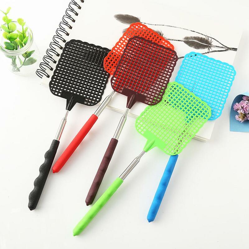 Adjustable Plastic Fly Swatter Home Long Handle Flyswatter Flapper Insect Killer Mosquito Bug Pest Control Fast delivery hotsale