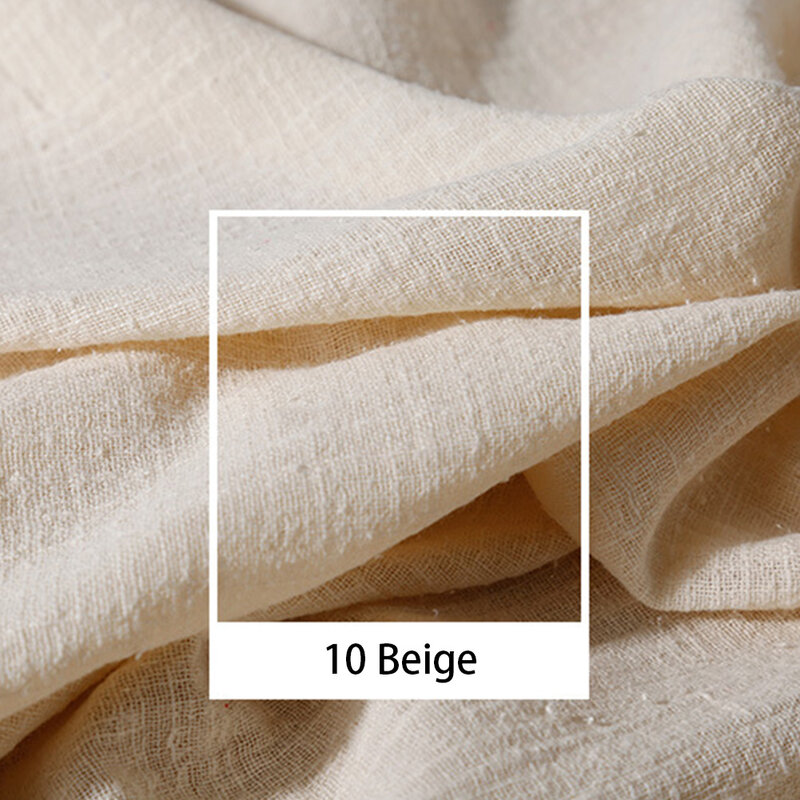 5 metri tessuto di lino cotone materiale organico puro naturale al tatto lino Cambric Eco fai da te vestiti morbidi tessuto Patchwork antistatico