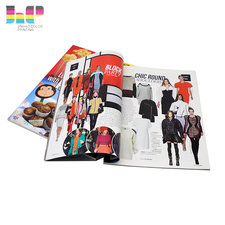 Impression de magazine personnalisé en couleur, bien conçu, bon marché