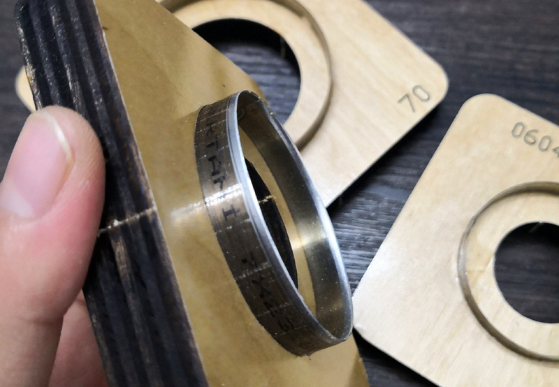 Molde de corte circular de hoja de acero japonés, troquelado redondo, troqueles de madera para artesanías de cuero y papel de silicona, 30, 50, 80, 100 mm