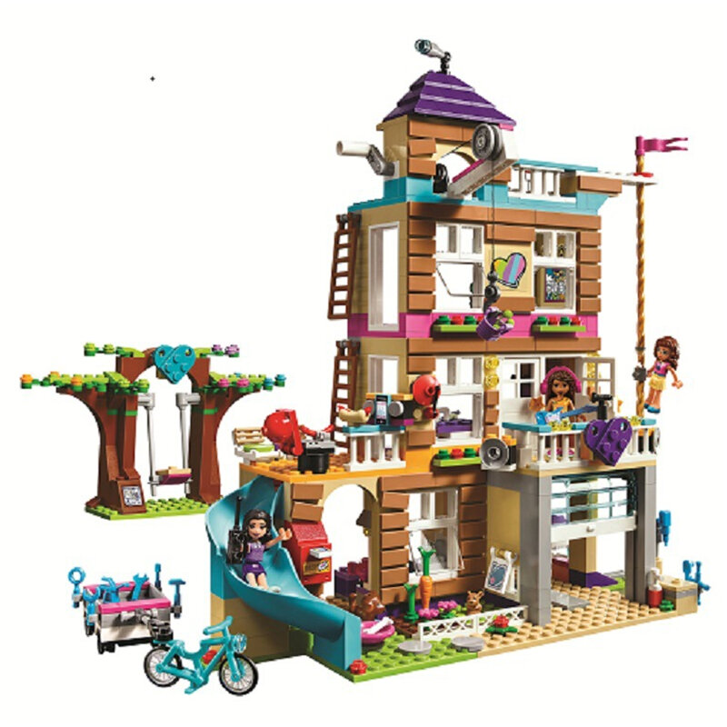 Ensemble de blocs de construction de maison de bateau de la série osophbleFriends pour enfants, briques de jouets pour filles, cadeaux pour enfants, 10859, 730 pièces