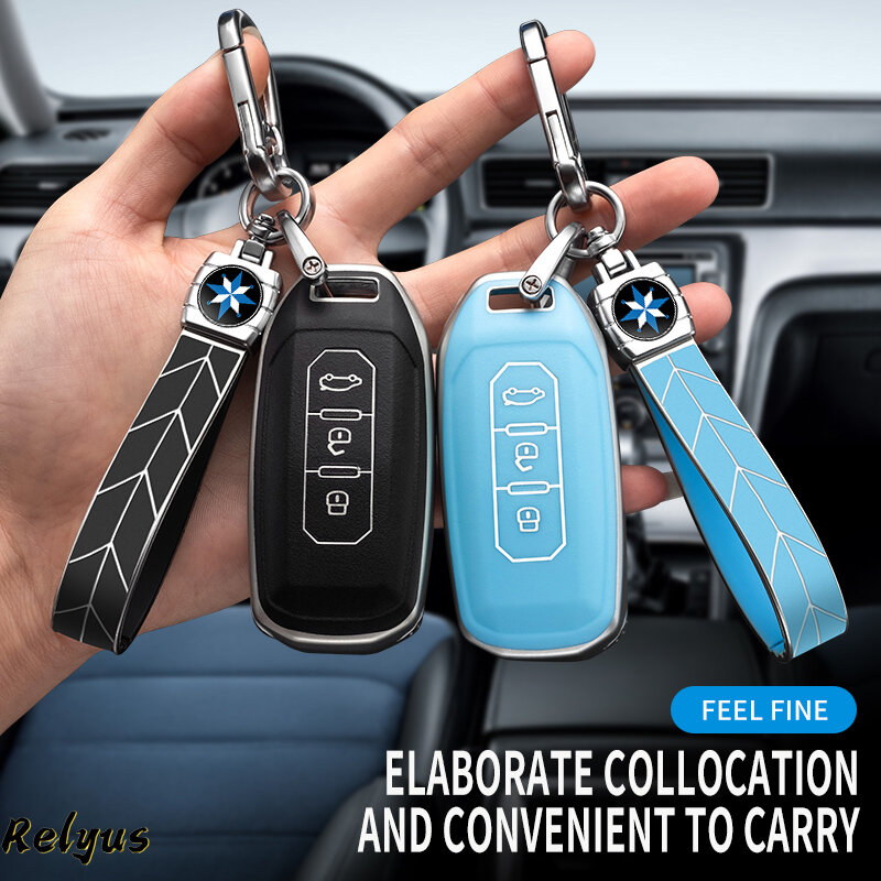 TPU Car Remote Key Case Protector Cover Holder Fob for Ford Territory EV 2020 Smart 3 Buttons Keyless Shell Auto Accessories