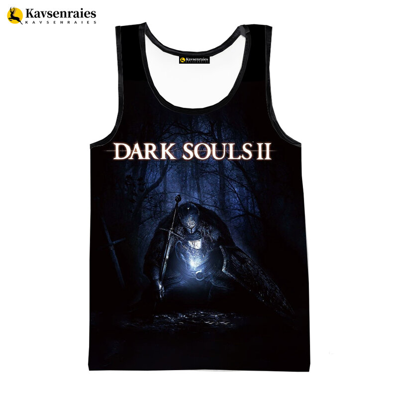 T-shirt Dark Souls imprimé en 3D pour hommes et femmes, glacé précieux, Hip Hop, Hot Game, décontracté, été, fibre, Y-6XL