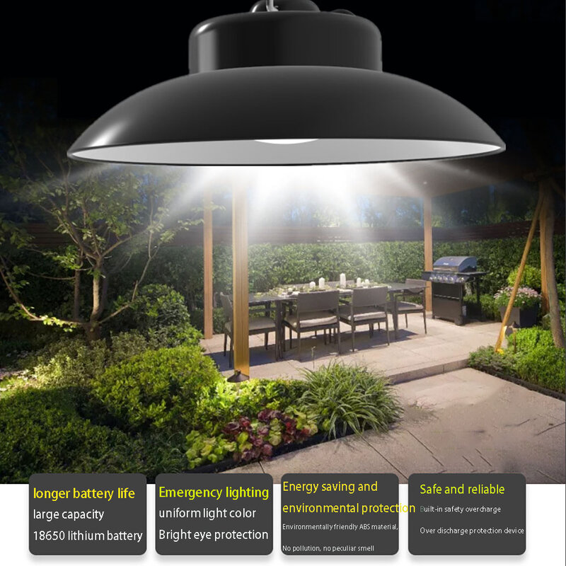 Lâmpadas portáteis de alta potência recarregável luz iluminação ao ar livre lanternas longa duração recarregável lâmpada luz emergência para casa