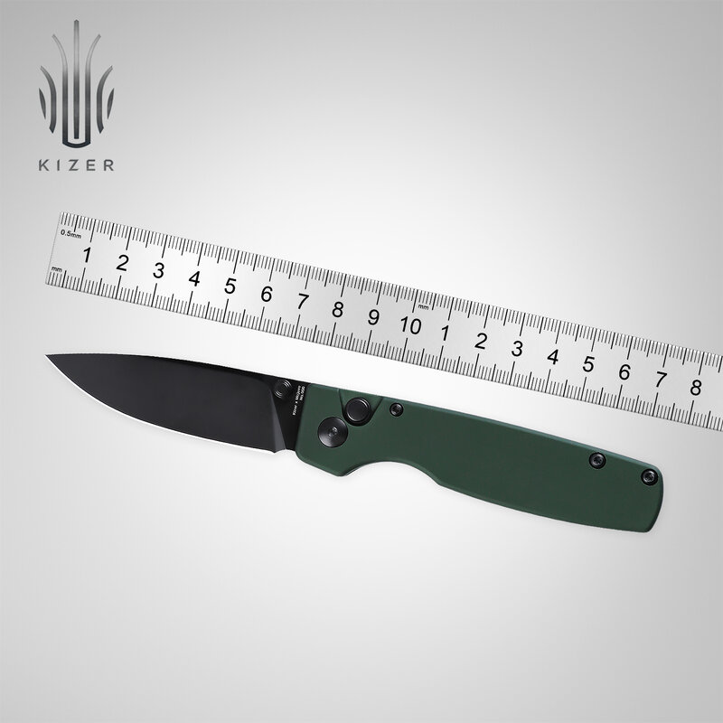 Kizer Mojave Exclusive Hunting Knife V3605E1/E2/E3 Original 154CM Steel EDC Pocket Knife 2022 New Aluminum Handle Button Knife