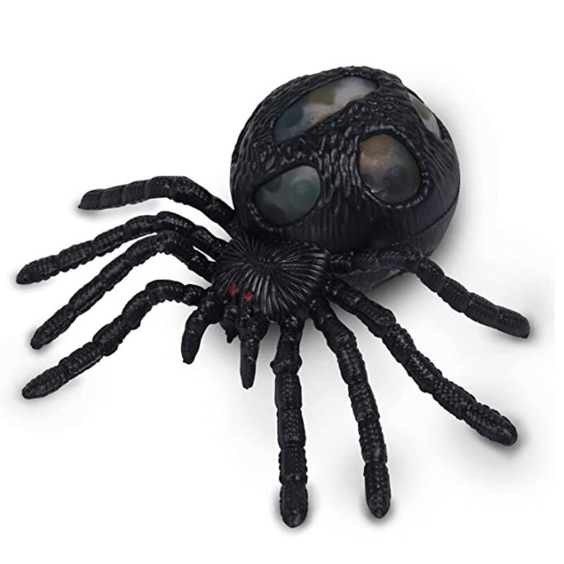 Vent brinquedo grande simulação presente de halloween spoof complicado assustador aranha preta adequado para decoração de festa de férias