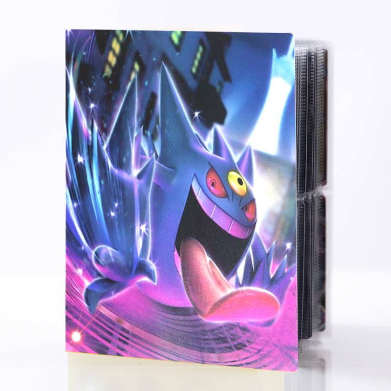 240PCS Pokemon Xmas Sword Shield Version Pikachu Gengar Mew Cards Album Book Letter Holder Binder Cartoon Collection Folder Map