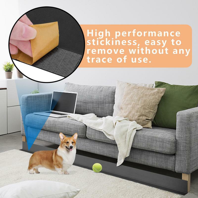Bloqueador para debajo del sofá, parachoques para debajo de los muebles, para detener las cosas debajo del sofá o la cama, fácil de instalar para pisos duros