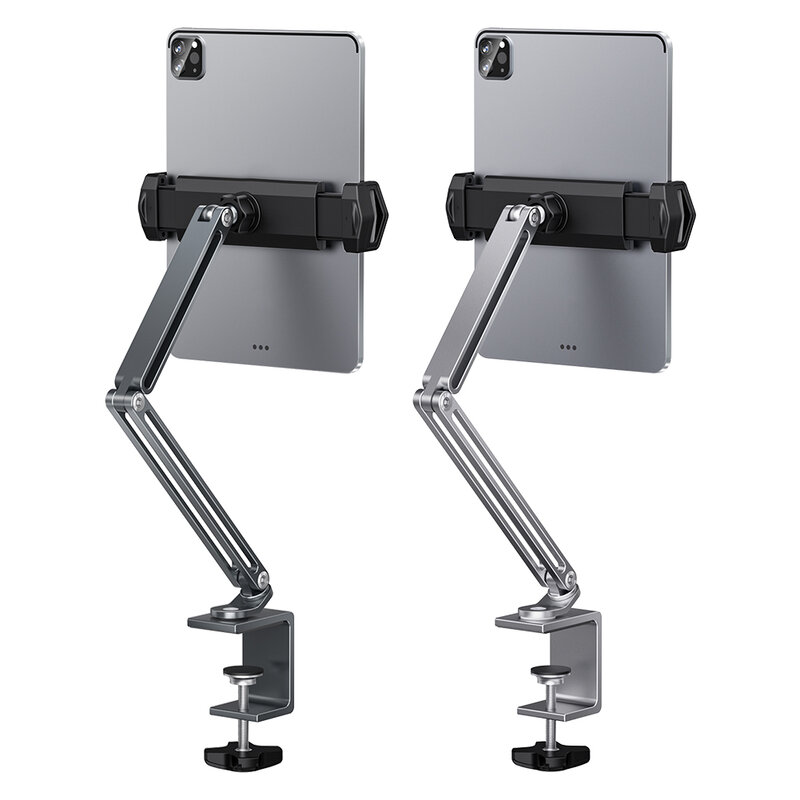 Soporte plegable para tableta y escritorio, base giratoria de aleación de aluminio, ajustable para iPhone, 360 grados