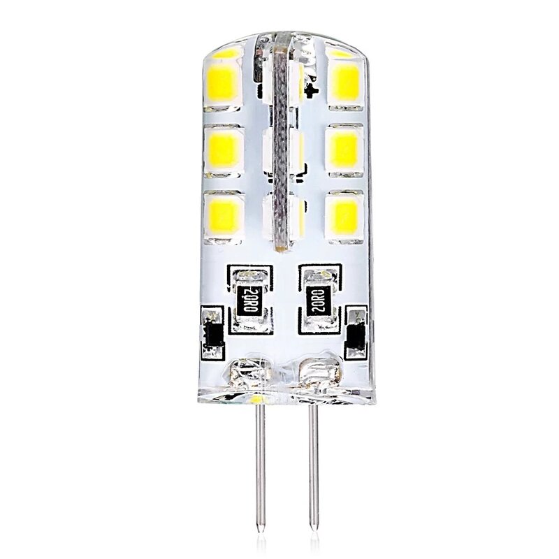 10Pcs G4หลอดไฟ Led 1.5W 3W 5W 9W 10W 12W 15W 12V/AC220V 3014SMD 24led ซิลิโคนโคมไฟอบอุ่นสีขาว/สีขาว L 360องศา LED Light