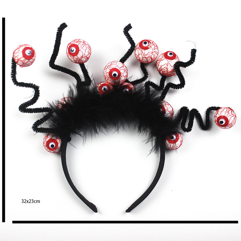 Diadema de globo ocular para Cosplay, accesorios de decoración de Halloween, hebilla de cabeza, suministros de vestir para fiesta de terror para adultos