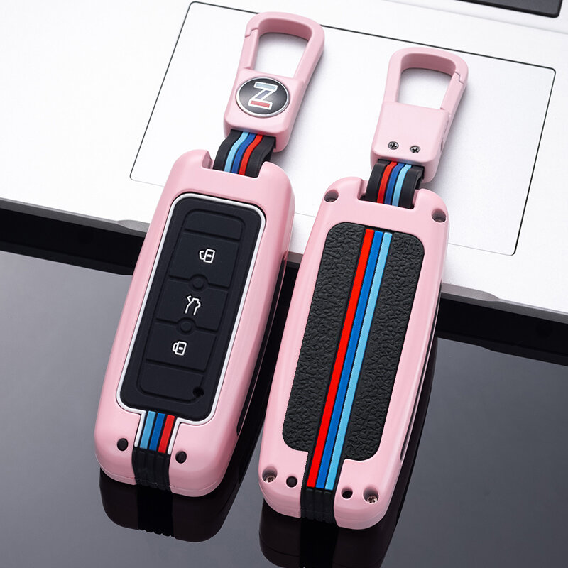 Car key cover case Fob For Qoros 5suv FOR Qoros 3 car key case shell buckle Accessaries Keychain Car-Styling Zinc Alloy