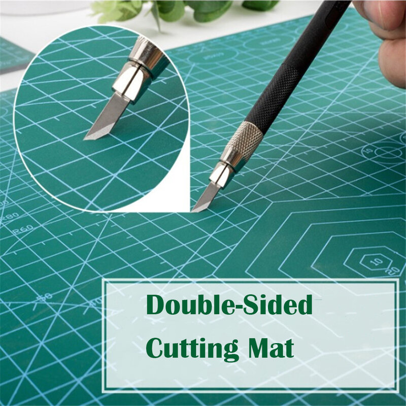 A4 tapete de corte de dupla face durável diy scrapbook ferramentas manuais carving kit de mesa de escritório da arte da placa de corte